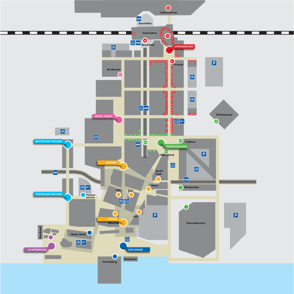 Almere stadsplattegrond concept